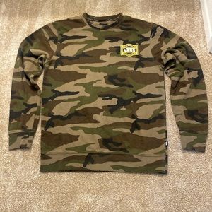 EUC Vans Classic Crew Camo Sweatshirt